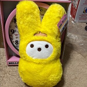 PEEPSXHello Kitty collab Yellow Plush Bunny Toy